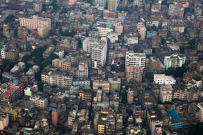 Aerial view of Dhaka, Bangladesh © Dominic Chavez/World Bank