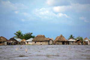 Village on water in Benin
