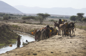 Credit: Alice Chautard/REACH | Young girls collecting water in Haro Kersa, rural Ethiopia.