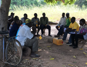 A focus group in Banfora, Burkina Faso to discuss local understandings of empowerment and linkages to water (Maria Reyes, IRC)
