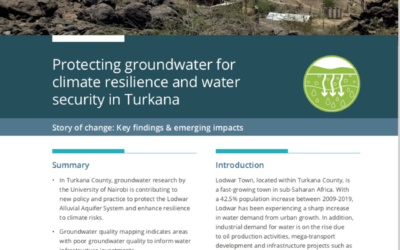 Protecting groundwater for climate resilience and water security in Turkana