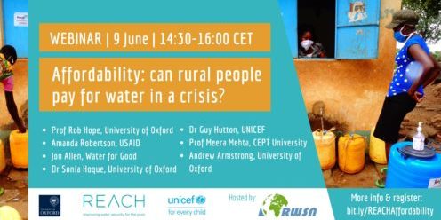Webinar | Affordability: can rural people pay for water in a crisis?