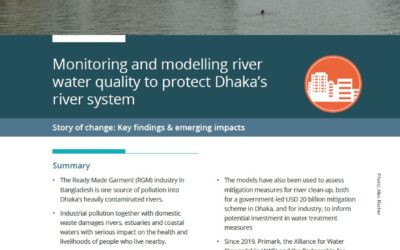 REACH Story of Change: Monitoring and modelling river water quality to protect Dhaka’s river system