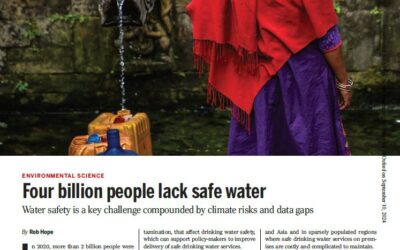 Four billion people lack safe water