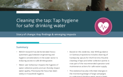 REACH Story of Change: Cleaning the tap: Tap hygiene for safer drinking water