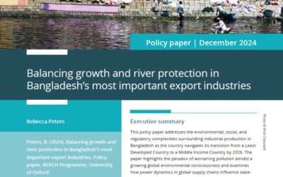 Balancing growth and river protection in Bangladesh’s most important export industries