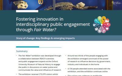 REACH Story of Change: Fostering innovation in interdisciplinary public engagement through Fair Water?