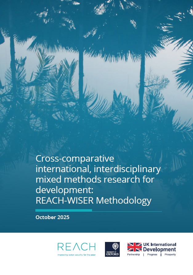 Cover of REACH Wiser methodology working paper